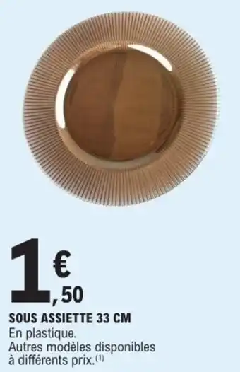 E.Leclerc Sous assiette offre