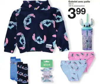 Zeeman Gobelet avec paille offre