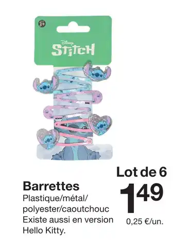 Zeeman STITCH Barrettes offre