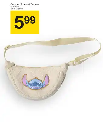 Zeeman STITCH Sac porté croisé femme offre