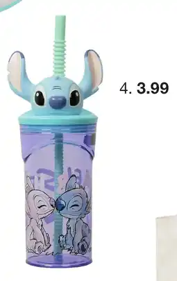 Zeeman STITCH Gobelet avec paille offre