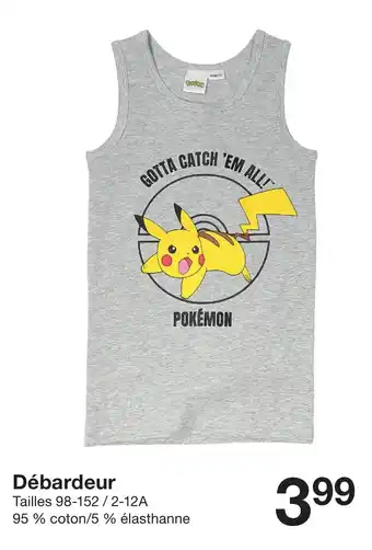 Zeeman POKÉMON Débardeur offre