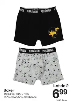 Zeeman POKÉMON Boxer offre