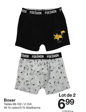 Zeeman POKÉMON Boxer offre