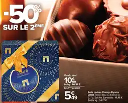 Carrefour Boite cadeau champs elysées lindt offre