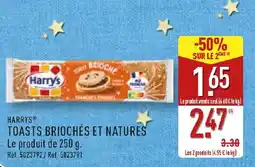 ALDI HARRYS Toasts briochés et natures offre