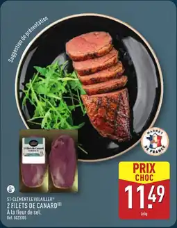 ALDI ST-CLÉMENT LE VOLAILLER 2 filets de canard offre