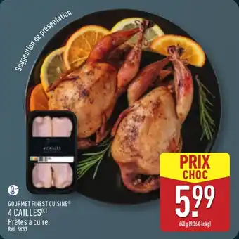ALDI ST-CLÉMENT LE BOUCHER 4 cailles offre