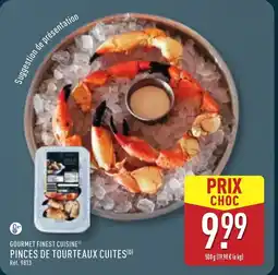 ALDI GOURMET FINEST CUISINE Pinces de tourteaux cuites offre