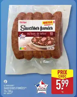 ALDI LE MARSIGNY Saucisses fumées offre