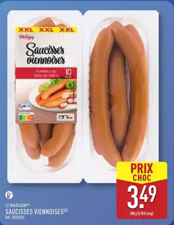 ALDI LE MARSIGNY Saucisses viennoises offre