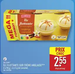 ALDI MILSANI Île flottante sur crème anglaise offre