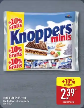 ALDI MINI KNOPPERS offre