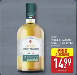 ALDI ATHOS Whisky français single malt 40° offre