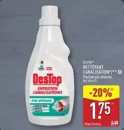 ALDI DESTOP Nettoyant canalisation offre
