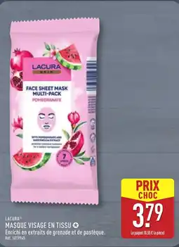 ALDI LACURA Masque visage en tissu offre