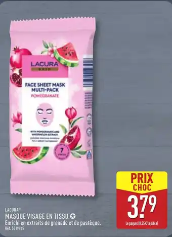 ALDI LACURA Masque visage en tissu offre