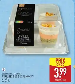 ALDI GOURMET FINEST CUISINE Verrines duo de saumons offre