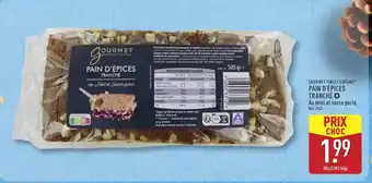 ALDI GOURMET FINEST CUISINE Pain d'épices tranché offre