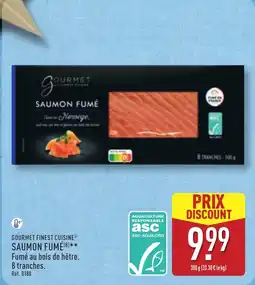 ALDI GOURMET FINEST CUISINE Saumon fume offre