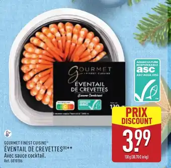 ALDI GOURMET FINEST CUISINE Éventail de crevettes offre