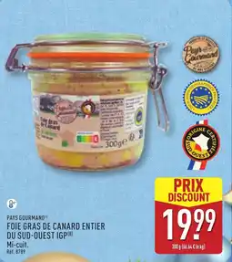 ALDI PAYS GOURMAND Foie gras de canard entier du sud-ouest igp offre