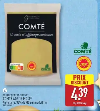 ALDI GOURMET FINEST CUISINE Comté aop 15 mois offre