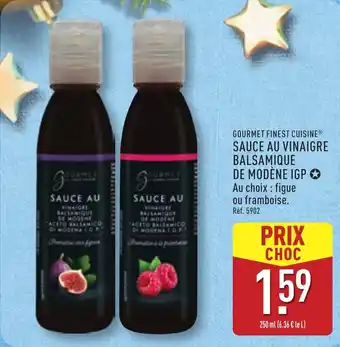 ALDI GOURMET FINEST CUISINE Sauce au vinaigre balsamique de modène igp offre