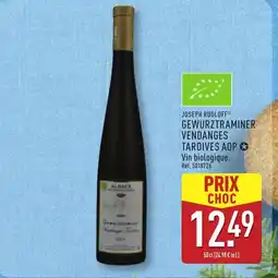 ALDI JOSEPH RUDLOFF Gewurztraminer vendanges tardives aop offre