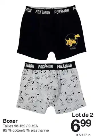 Zeeman Mon - boxer offre
