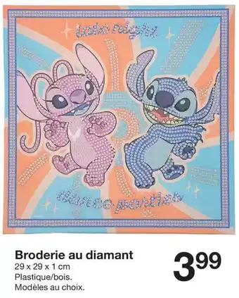 Zeeman Broderie au diamant offre
