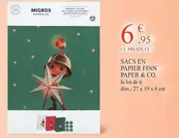 Migros Migros - sacs en papier fin paper & co offre