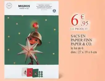 Migros Migros - sacs en papier fin paper & co offre