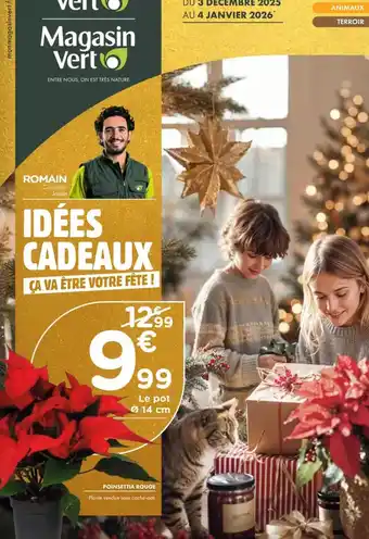 Point Vert Poinsettia rouge offre