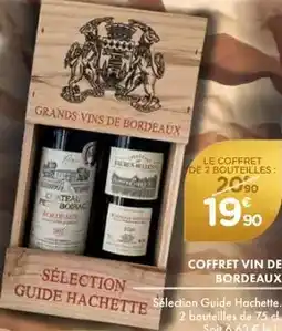 Point Vert Hachette - coffret vin de bordeaux offre