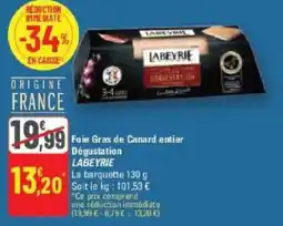 G20 Foie gras de canard entier dégustation labeyrie offre