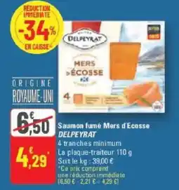 G20 Saumon fumé mers d'ecosse delpeyrat offre