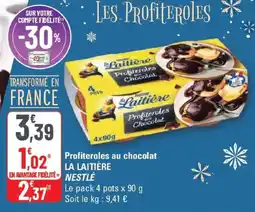 G20 Profiteroles au chocolat la laitière nestle offre