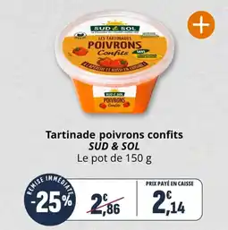 Coccinelle Supermarché Tartinade poivrons confits sud & sol offre