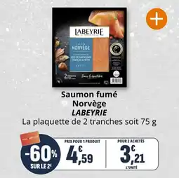 Coccinelle Supermarché Saumon fumé norvège labeyrie offre