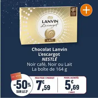 Coccinelle Supermarché Chocolat lanvin l'escargot nestlé offre