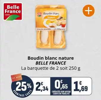 Coccinelle Supermarché Boudin blanc nature belle france offre