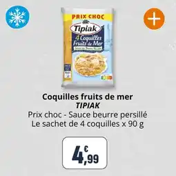 Coccinelle Supermarché Coquilles fruits de mer tipiak offre