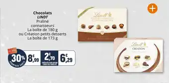 Coccinelle Supermarché Chocolats lindt offre