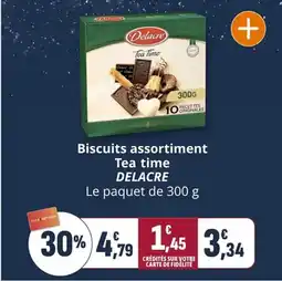 Coccinelle Supermarché Biscuits assortiment tea time delacre offre