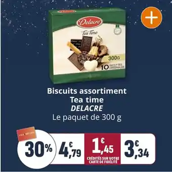 Coccinelle Supermarché Biscuits assortiment tea time delacre offre