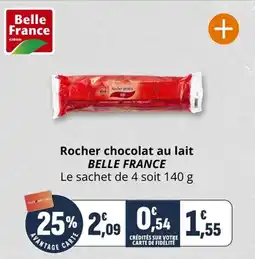Coccinelle Supermarché Rocher chocolat au lait belle france offre