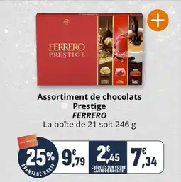 Coccinelle Supermarché Assortiment de chocolats prestige ferrero offre