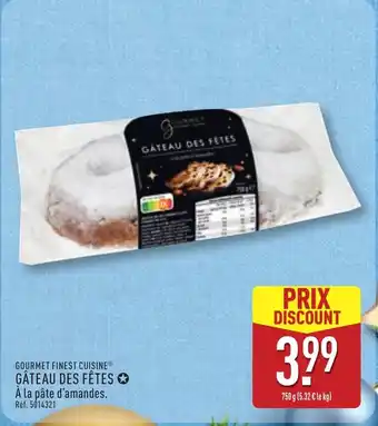 ALDI GOURMET FINEST CUISINE Gâteau des fêtes offre