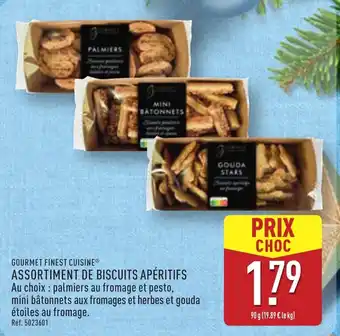 ALDI GOURMET FINEST CUISINE Assortiment de biscuits apéritifs offre
